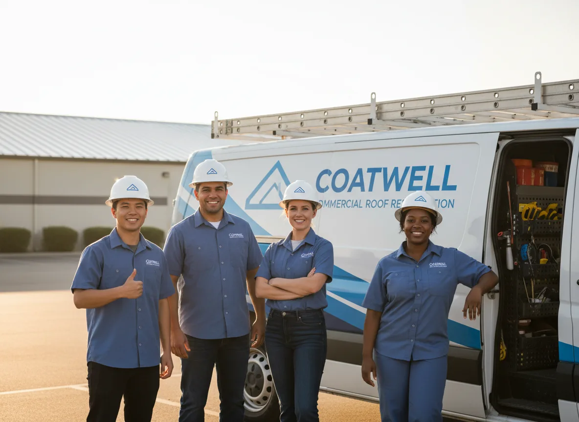 Commercial roof coating company in Stoy, IL